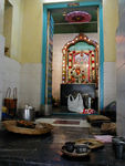 Offerings of food.  Though Thiagaraja is not a saint or god, it seems he is venerated in similar manner