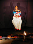Kathakali (katha, "story"; kali, "performance") originated in the 17th century in Kerala, the lush tropical coastal strip of South India washed by the Arabian Sea. It was devised by the Raja of Kottarakkara, who, angry over the refusal of a neighbouring prince to allow his dancers to perform a Sanskrit dance-drama in his court, decided to create his own dance troupe using Malayalam, the spoken language of the people. 