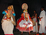 Here you can see the drummer who accompanies the dancers and sang the story.  