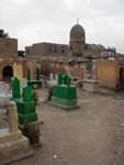 In the City of the Dead.  This is a huge necropolis into which people moved and now live.