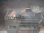 Roasting a chicken with common equipment