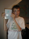 Dunc with his passport