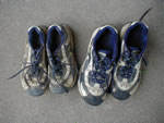 Maggie and Monica finally get rid of their old shoes but once around the world is enough
