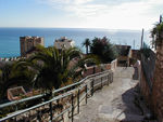 The stairway from Serge and Ann Marie's down to the city