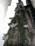 The very top of the nativity tower.  (At first we thought the place had been decorated for Christmas!)