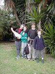 A bunch of hams in the park