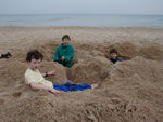 "Gollum" holes we made in the beach