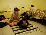 Back home writing e-mails