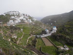 Kastro, atop its hill, with the harbor to the right