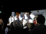 Folk dancers at Syndagma Square.  A stage had different performers all week, apparently as part of Carnival