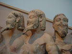 Duncan, Tote, and Dad in the Acropolis museum