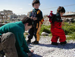 Helpers on the great Acropolis project.  Just before the guard put an end to the project.
