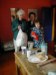 The shoppers come back with a package!