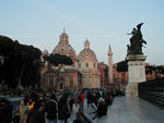 Grandma leading the way past Vittorio Emmanuel