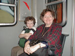 Marilyn on her first subway ride