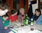 Dinner for Grandpa's birthday at a great pizzeria