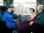 Sleepy but happy campers headed to Rome