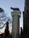 Romulus and Remus suckling from the she wolf