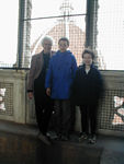 Happy Tower climbers.  Maggie and Grandma counted 409 stairs.  The lady who told them 412 must be wrong.