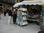 Buying more postcards.