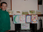 The art gallery and "ciao" sign to welcome Grandma