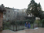 The terrace at the house.  Must be nice in the summer.  