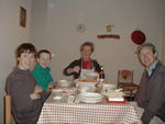 First dinner in Casacastalda
