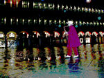 Sax player in St. Mark's.  The sounds were eerie and exciting and mysterious.