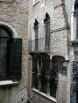 Gothic windows out our bedroom window