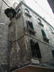 Our apartment from the outside.  (Every building here is in a state of decay, purposeful or unintentional.  This apartment demonstrates that the outsides reveal nothing about what is inside.