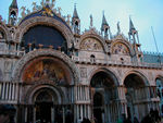St. Mark's.  Mark was martyred in Alexandria Egypt.  In 828, two Venecian merchants, Buono and Rustico, swiped the remains and brought them to Venice.  Venice pitched out its former patron saint, St. Theodora.