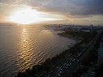 Sunset from our hotel window