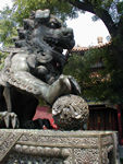 Yonge Gong is the most renowned Tibetan Buddhist temple in China.  Though one of the temples has an enormous Buddha statue, the place seems primarily a tourist attraction.  The grounds were lovely.