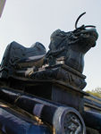 On the gate that guards the Vault is this dragon