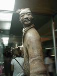 An archer.  The figures had weapons made from wood and a special alloy that gives them the appearance of remaining sharp even today.