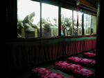 Many of the statues in the Chinese temples are in somewhat lifelike poses.  Since the artistic quality leaves a bit to be desired, the effect is often quite creepy.