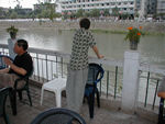 Chengdu has a lovely riverfront with parks running down both sides.  The parks, like all the streets in Chengdu, .are immaculately clean.  