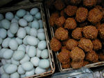 Back in the main market.  Old eggs