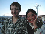 Tote and an embarassed girl