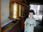 Maggie in the nunnery entrance