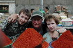 Three market lovers