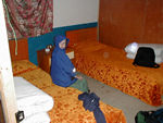 The accomodations in Nyalam were basic, but it was fun to cope by washing in a basin and peeing in the parking lot.
