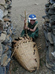 Maggie with porter baskets