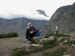 Mark just sat in one place, looking at the mountains and the valley, for an hour.