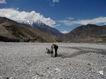 After breakfast, the kids rushed off to change the course of the river.  
