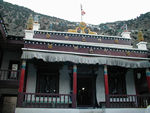 Inside a courtyard was the central shrine