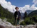 Maggie at (at least near) the top of the world