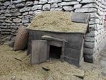 It's wheat harvest time and this is the chaff.  We saw lots of folks up on the flat roofs beating the grain with hinged sticks.  The air was full of the dust made by fanning the grain.