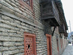 On the outside were walls, balconies, and sturdy doors.  Inside were nice courtyards.  Very much like Morocco.  