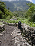 Monica on the trail
